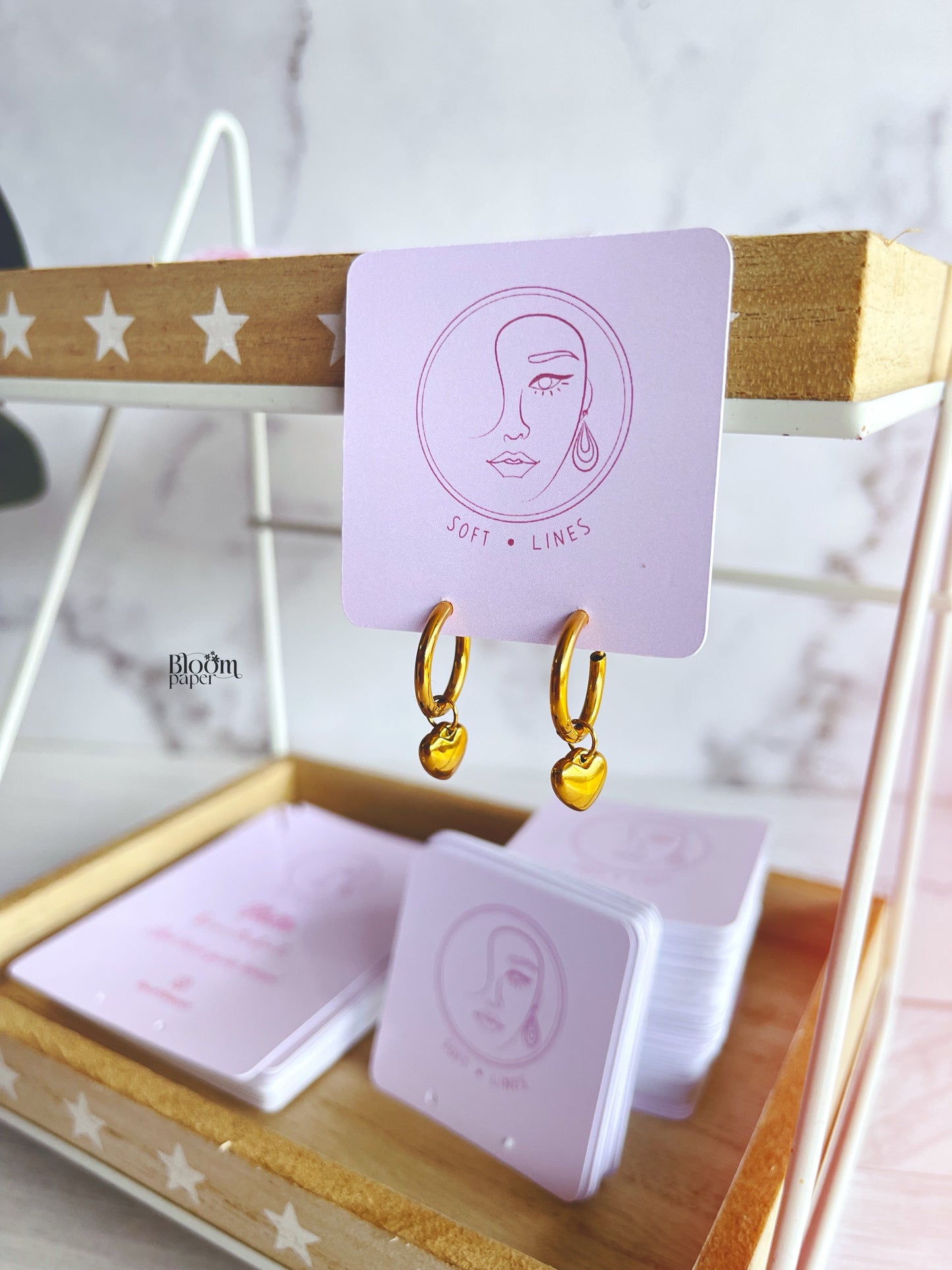 Tag sencillo para aretes