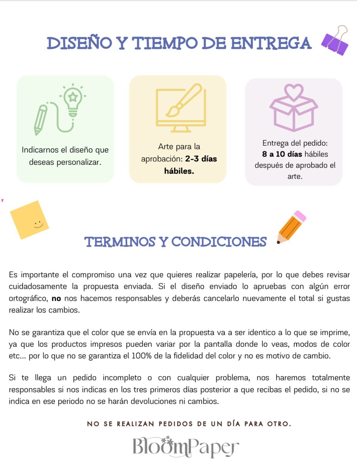 Detalles importantes