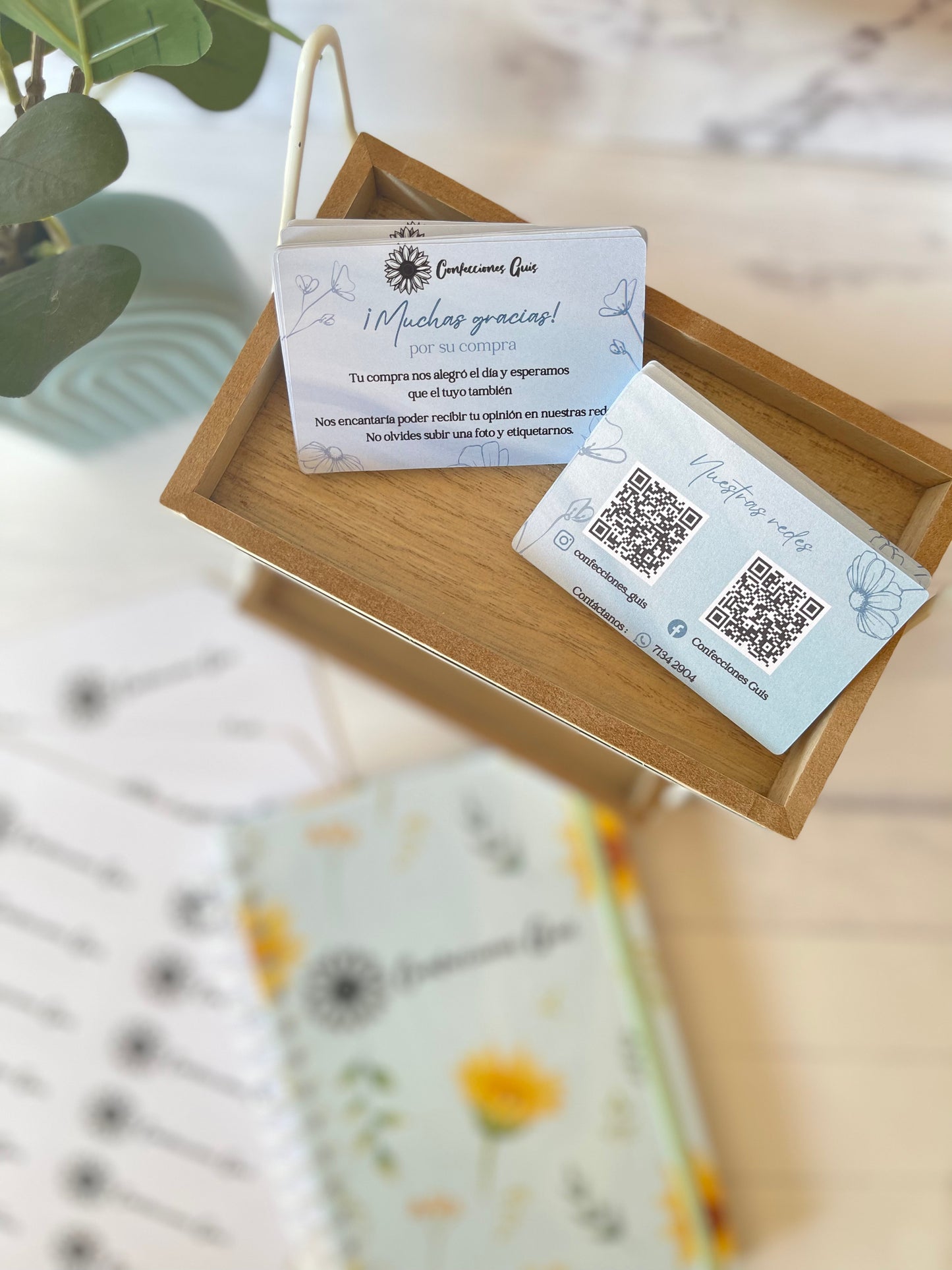 Tarjetas por ambos lados personalizadas