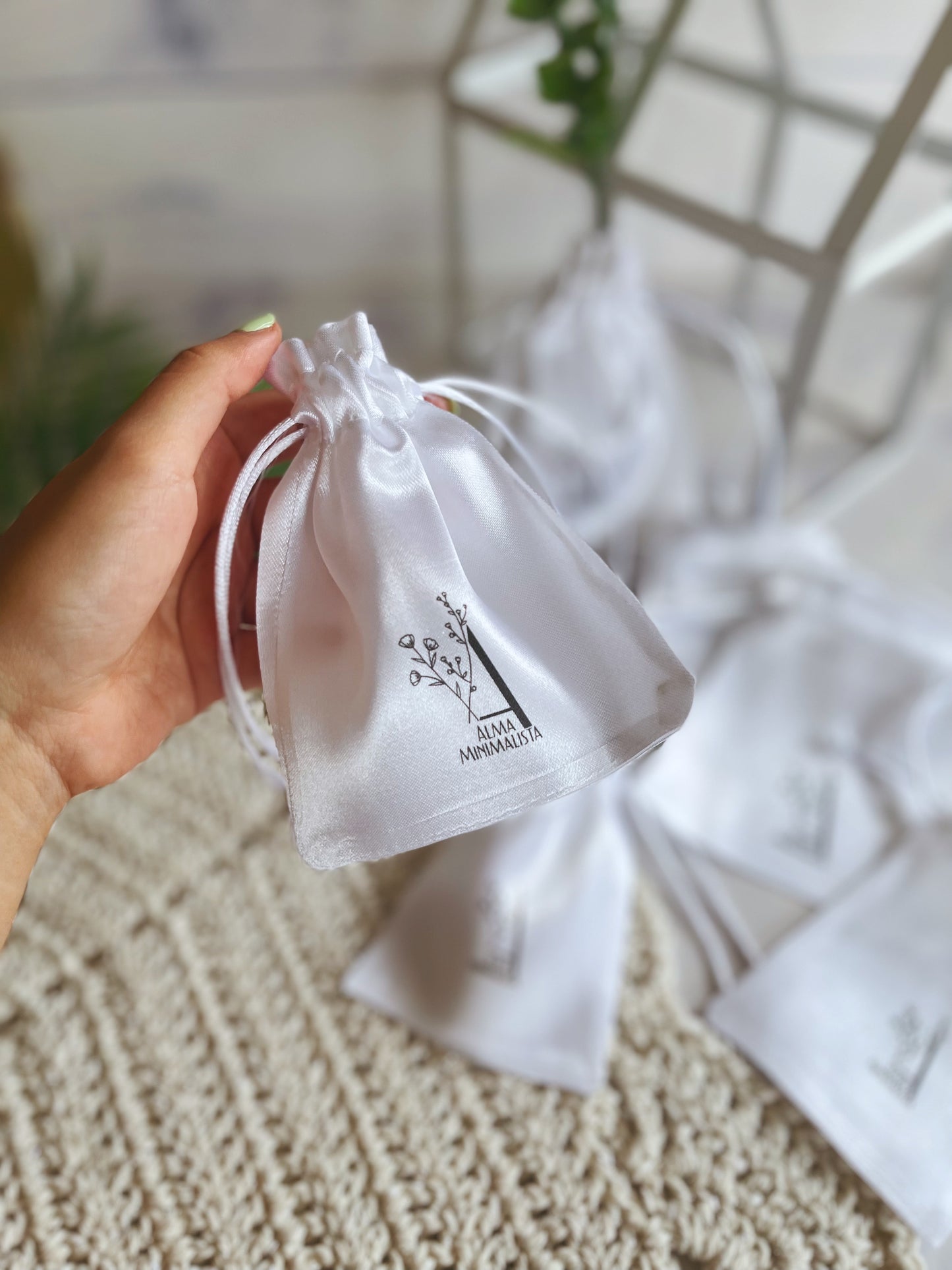 Bolsas de tela tipo saquito (medianas)