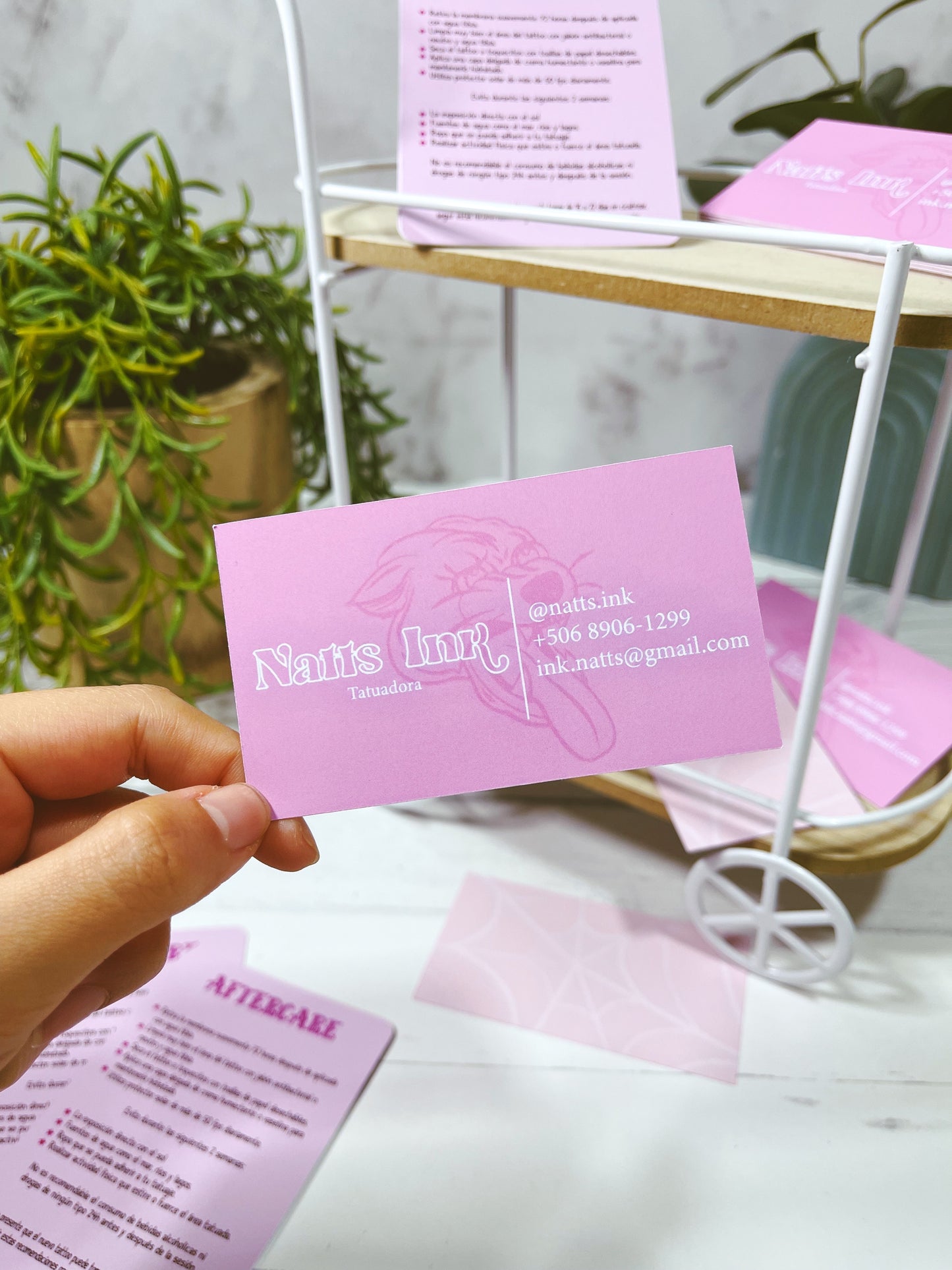 Tarjetas por un lado personalizadas
