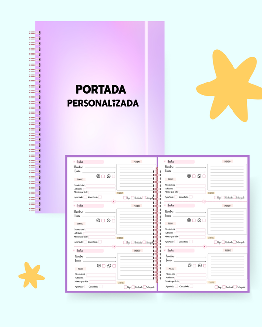 Hoja de tres pedidos