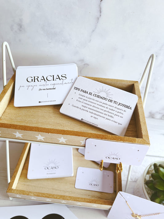 Tarjetas por ambos lados personalizadas