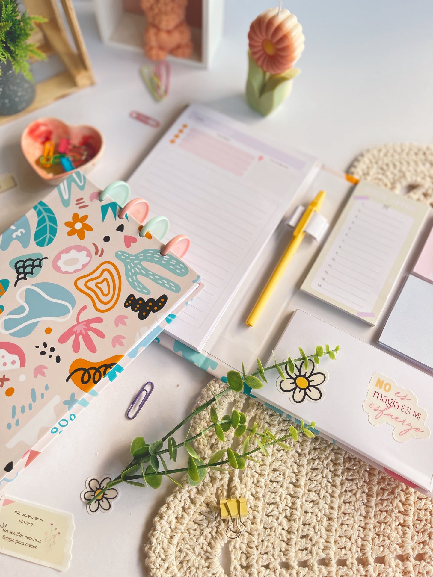 Agenda de pedidos + block de notepads