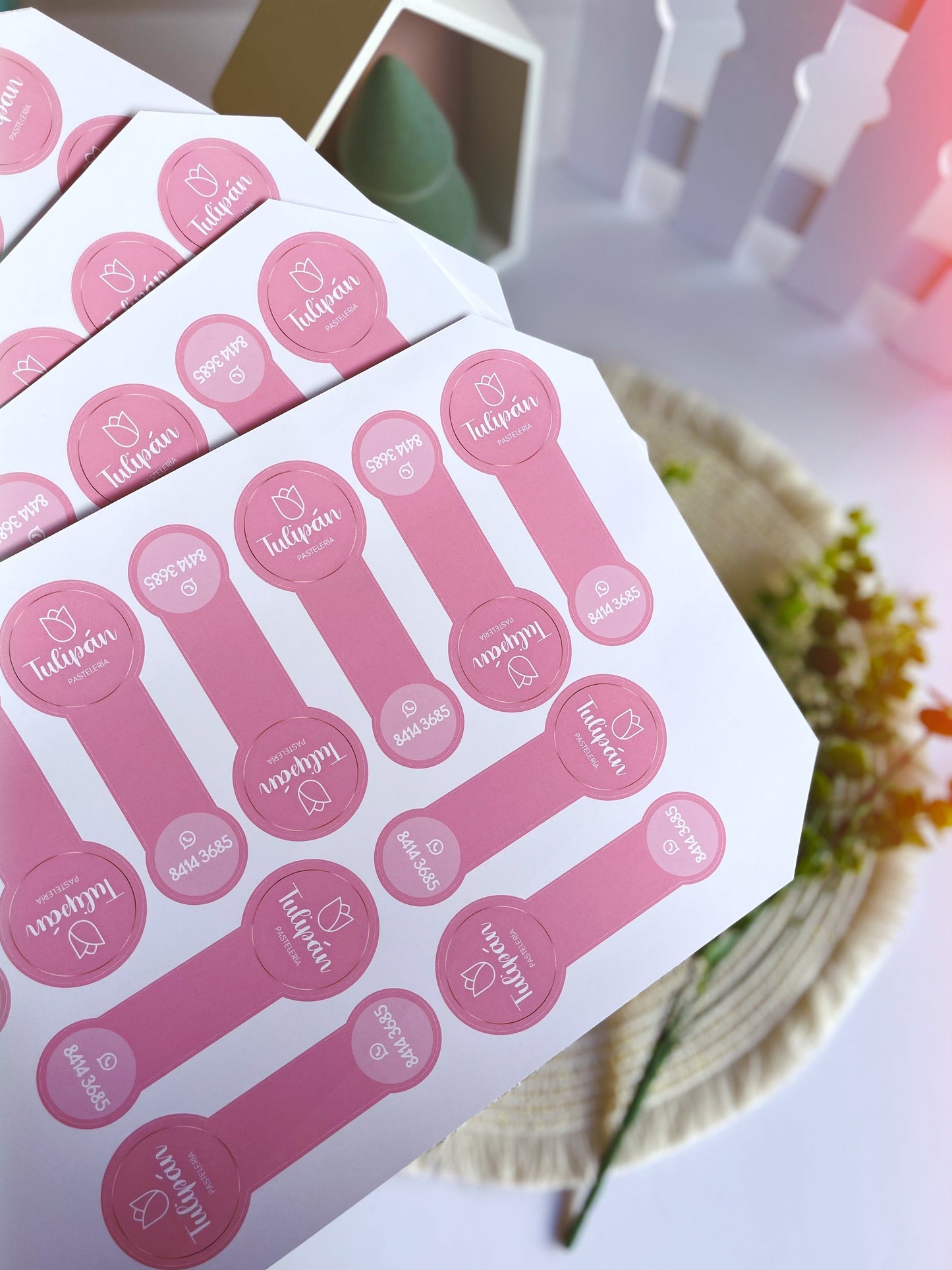Sticker para cerrar burbujas o cajas