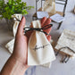 Bolsas de tela tipo saquito (pequeñas)